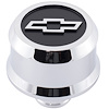 Slant-Edge Aluminum Chevy Bowtie Push-In Air Breather Cap [Chrome] - image 1
