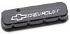 Die-Cast Slant-Edge Valve Covers for 1965-1996 Big Block Chevy 396-454 [Liquid Black Finish]