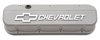 Die-Cast Slant-Edge Valve Covers for 1965-1996 Big Block Chevy 396-454 [Cast Gray Crinkle Finish] - image 2