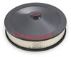Proform Classic Chevrolet 14 in x 3 in. Air Cleaner Kit with Bowtie & Chevrolet Emblem in Shark Gray Finish - image 2
