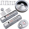 Chrome Engine Dress-up Kit for 1958-1986 Small Block Chevy with Chevrolet and Bowtie Emblems - image 1