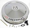Classic Chevrolet 14"x3" Air Cleaner Kit with Bowtie & Chevrolet Emblem in Chrome Finish - image 2