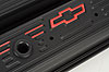 Stamped Steel Center Bolt Valve Covers for 1987-Up Small Block Chevy in Black Crinkle Finish - image 2