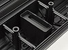 Stamped Steel Center Bolt Valve Covers for 1987-Up Small Block Chevy in Black Crinkle Finish - image 3