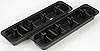 Stamped Steel Center Bolt Valve Covers for 1987-Up Small Block Chevy in Black Crinkle Finish - image 4