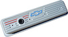 Stamped Steel Center Bolt Valve Covers for 1987-Up Small Block Chevy in Metallic Gray Finish - image 1