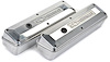 2-Piece Die-Cast Aluminum Valve Covers for 1958-1986 Small Block Chevy with Bowtie/Chevrolet Emblem in Polished Finish - image 1