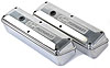 2-Piece Die-Cast Aluminum Valve Covers for 1958-1986 Small Block Chevy with Bowtie/Chevrolet Emblem in Polished Finish - image 2