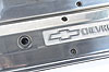 2-Piece Die-Cast Aluminum Valve Covers for 1958-1986 Small Block Chevy with Bowtie/Chevrolet Emblem in Polished Finish - image 4