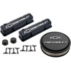 1958-1986 Small Block Chevy Engine Dress-Up Kit with Raised Emblems in Black Crinkle Finish - image 1