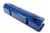 Die-Cast Slant-Edge Valve Covers for 1958-1986 Small Block Chevy with Chevrolet/Bowtie Raised Emblem in Blue Finish - image 3