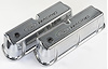 Die-Cast Aluminum Tall Valve Covers for Small Block Ford 289-302-351W in Polished Finish with Ford Racing Emblem - image 1