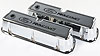 Die-Cast Aluminum Tall Valve Covers for Small Block Ford 289-302-351W in Chrome Finish with Ford Racing Emblem - image 4