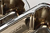 Stamped Steel Tall Valve Covers for Small Block Ford 289-302-351W in Chrome with Embossed Ford Racing Emblem - image 4