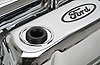 Stamped Steel Tall Valve Covers for Small Block Ford 289-302-351W in Chrome Finish with Black Ford Racing Emblem - image 3