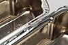 Stamped Steel Tall Valve Covers for Small Block Ford 289-302-351W in Chrome Finish with Black Ford Mustang Emblem - image 4