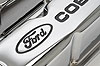 Stamped Steel Tall Valve Covers for Small Block Ford 289-302-351W in Chrome Finish with Black Ford Cobra Emblem - image 2