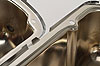 Stamped Steel Tall Valve Covers for Small Block Ford 289-302-351W in Chrome Finish with Black Ford Cobra Emblem - image 4
