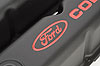 Stamped Steel Tall Valve Covers for Small Block Ford 289-302-351W in Black Crinkle Finish with Red Ford Cobra Emblem - image 2