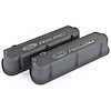Slant-Edge Tall Aluminum Valve Covers for Small Block Ford 289-302-351W in Black Crinkle Finish with Raised Ford Racing Emblem - image 1