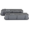 Slant-Edge Tall Aluminum Valve Covers for Small Block Ford 289-302-351W in Black Crinkle Finish with Raised Ford Racing Emblem - image 3