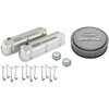 Ford Racing Slant-Edge Valve Cover Kit for Small Block Ford 289-302-351W in Cast Gray Crinkle Finish - image 1