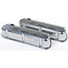 Slant-Edge Tall Aluminum Valve Covers for Small Block Ford 289-302-351W in Polished Finish with Recessed Black Ford Racing Logo - image 4