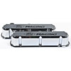 Slant-Edge Tall Aluminum Valve Covers for Small Block Ford 289-302-351W in Chrome Plated Finish with Recessed Ford Racing Emblem - image 3