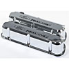 Slant-Edge Tall Aluminum Valve Covers for Small Block Ford 289-302-351W in Chrome Plated Finish with Recessed Ford Racing Emblem - image 4