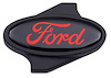 Air Cleaner Wing Nut with Red Ford Logo in Black Crinkle Finish - image 1
