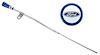 Engine Oil Dipstick for 1962-1978 Ford 289-302-351W in Chrome Finish with Blue Anodized Knurled Handle - image 1