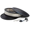 Black Crinkle Officially-Licensed Mopar Air Cleaner [Recessed Blue Emblem] - image 2