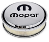 Polished Officially-Licensed Mopar Slant-Edge Air Cleaner [Recessed Black Emblem] - image 1