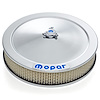 Chrome Officially-Licensed Mopar Air Cleaner [Recessed Blue Emblem] - image 1
