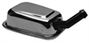 Chrome Push-In Air Breather Cap Rectangular With PCV Tube - image 1