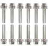 Wedge-Locking Header Bolts LS Engines with 1/4" Header Flange in 8mm x .984" Long, Nickel Plated Finish - image 1