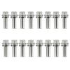 66823 Wedge-Locking Header Bolts for Big Block Chevy ,Big Block Mopar 413 & Small Block Ford 289-351W  [3/8 in. x 3/4 in. Long]