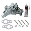 High-Flow Aluminum Long Water Pump Kit for Small Block Chevy Includes: Polished Water Pump, Gaskets, Bolts, & RTV - image 1