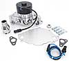 Electric Water Pump Small Block Ford in Chrome Plated Finish - image 3