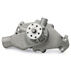 High-Flow Aluminum Short Water Pump for Small Block Chevy in As-Cast Satin Finish - image 1