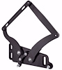 1071BS Billet Aluminum Hood Hinge Kit for 1966-1970 Dodge Charger w/Steel Hood [Black Anodized Solid Frame]