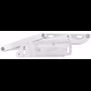 1071NS Billet Aluminum Hood Hinge Kit for 1966-1970 Dodge Charger w/Steel Hood [Natural Solid Frame] - image 4