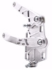 1094NF Billet Aluminum Hood Hinge Kit for 1956 Ford F-100 Truck w/Fiberglass Hood [Natural Finish Solid Frame] - image 1
