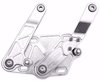 1094NF Billet Aluminum Hood Hinge Kit for 1956 Ford F-100 Truck w/Fiberglass Hood [Natural Finish Solid Frame] - image 3