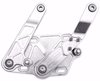 1094NS Billet Aluminum Hood Hinge Kit for 1956 Ford F-100 Truck w/Steel Hood [Natural Finish Solid Frame] - image 3