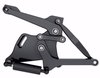 1167BF Billet Aluminum Hood Hinge Kit for 1960-1966 GM Trucks w/Fiberglass Hood [Black Anodized Solid Frame] - image 2