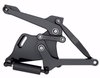 1167BS Billet Aluminum Hood Hinge Kit for 1960-1966 GM Trucks w/Steel Hood [Black Anodized Solid Frame] - image 2