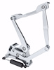 1167BS Billet Aluminum Hood Hinge Kit for 1960-1966 GM Trucks w/Steel Hood [Natural Finish Solid Frame]