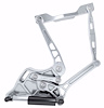 1168NS Billet Aluminum Hood Hinge Kit for 1960-1966 GM Trucks w/Steel Hood [Natural Finish Air Frame] - image 1
