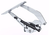 1183NS Billet Aluminum Hood Hinge Kit for 1977-1990 Chevy Caprice, Impala w/Steel Hood [Natural Finish Solid Frame] - image 1